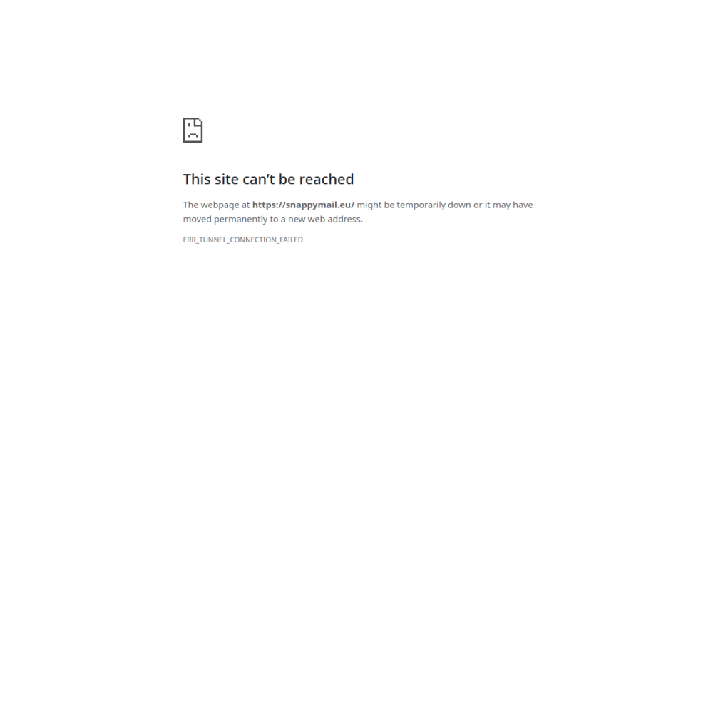 Screenshot of SnappyMail website