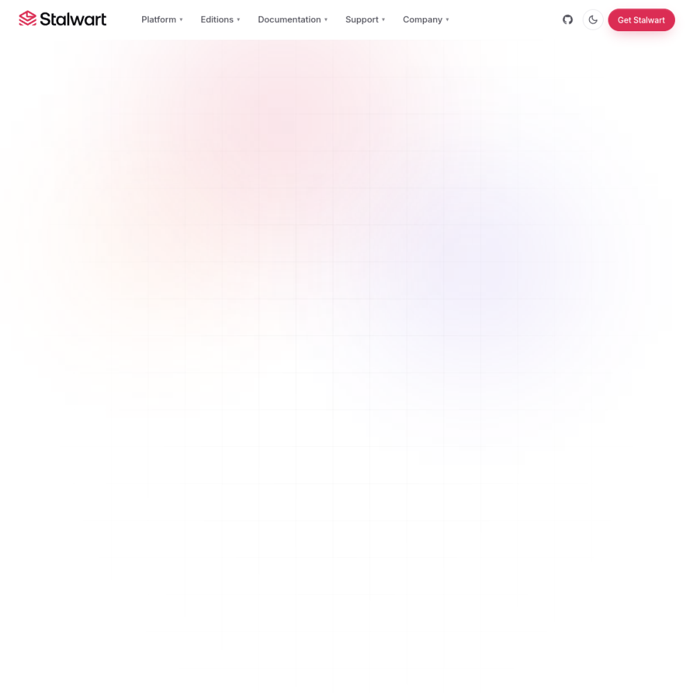 Screenshot of Stalwart Mail Server website