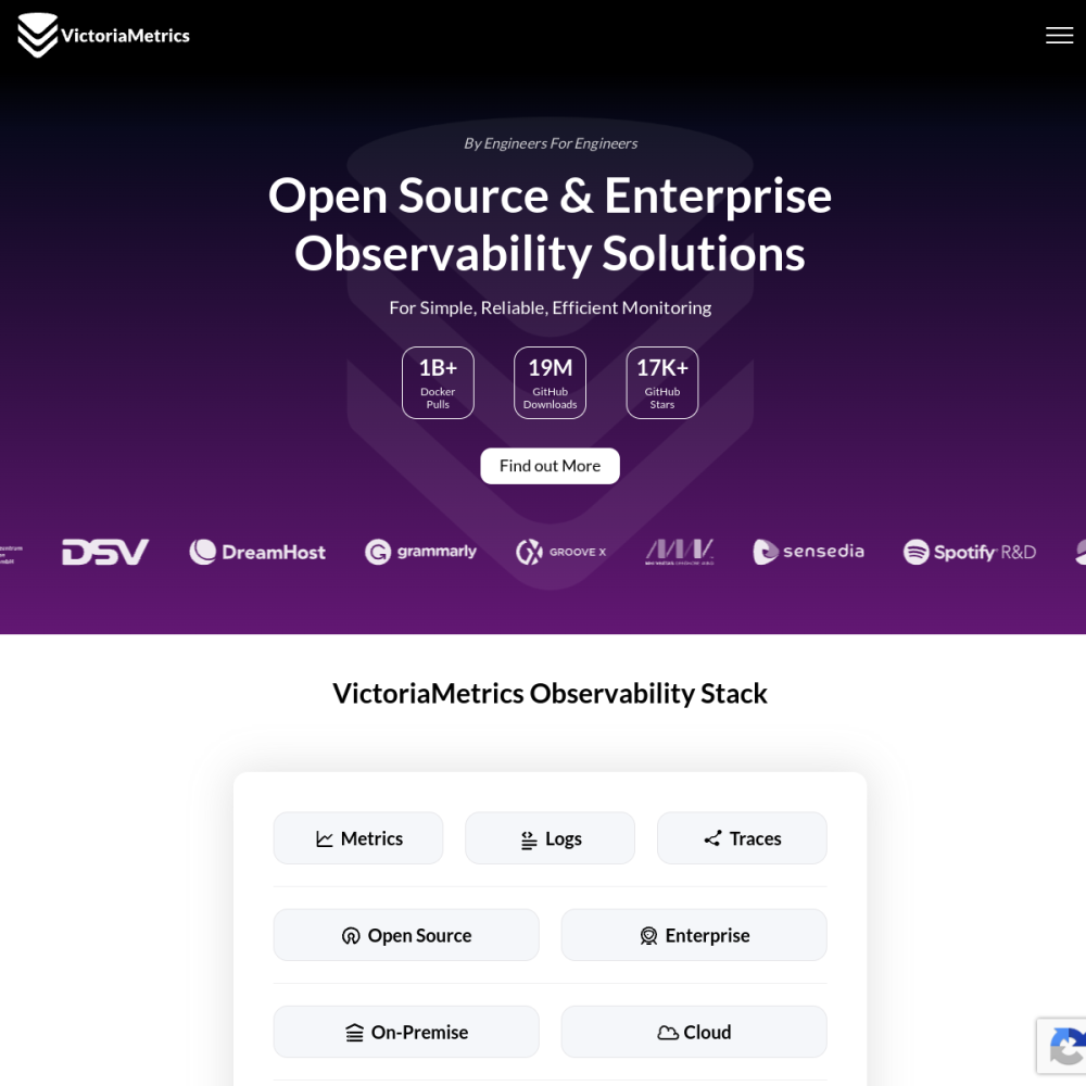 Screenshot of VictoriaMetrics